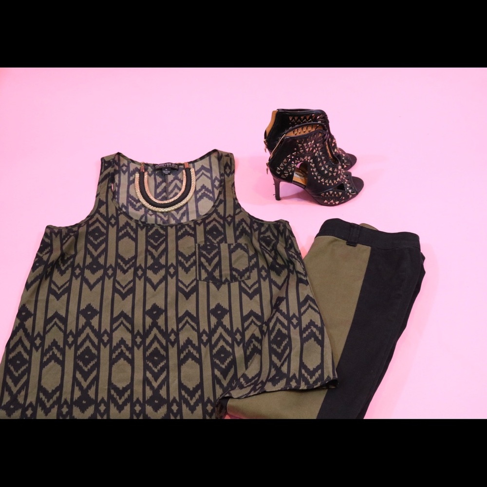 Tribal print tank top